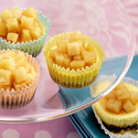 Mini Chvre Cheesecakes with Pears in Lavender Honey